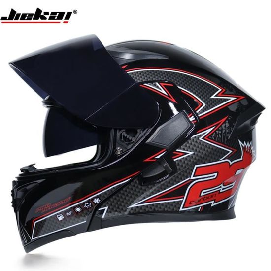 Casque De Moto Universel Résistant Aux Chocs - Casque Sécurité Noir Pour Hommes Et Femmes