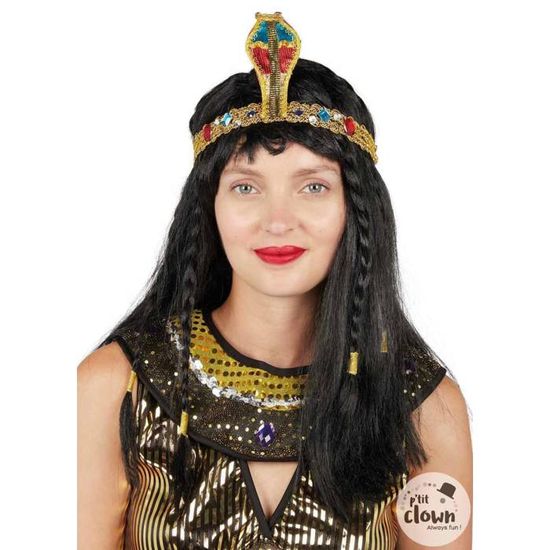 Bandeau égyptien Perles Serpent - Accessoire Carnaval, Fête, Cosplay - Unisexe Pour Déguisement Thème égyptien