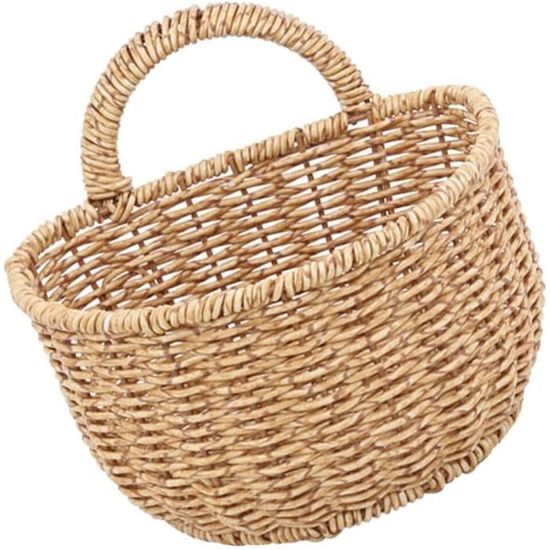 Panier En Osier Degawo - Gris - 17L - Rangement Décoratif Pour Oignons Ou Autre