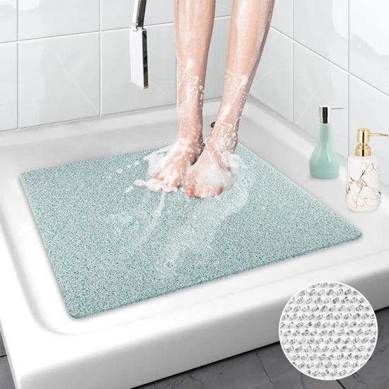 Tapis Douche Antidérapant Tapis De Douche Antidérapant 53x53cm - PVC Avec Ventouses - Trous De Drainage - Anti-moisissure Anti-moisissure Ventouses Tapis Douche Antidérapant Tapis De Douche Antidérapant 53x53cm - PVC Avec Ventouses - Trous De Drainage - Anti-moisissure Anti-moisissure Ventouses