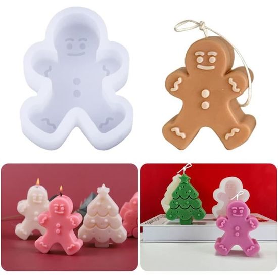 1 Pièce Moul Silicone Resine Epoxy Noël Décoration Pendentif Résine Arbre /Flocon/Bonhomme de Neige