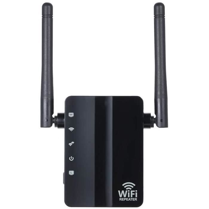 Répéteur WiFi 6 Antennes – Amplificateur Signal Jusqu'à 300 M², Mode Répéteur/AP, Installation Facile