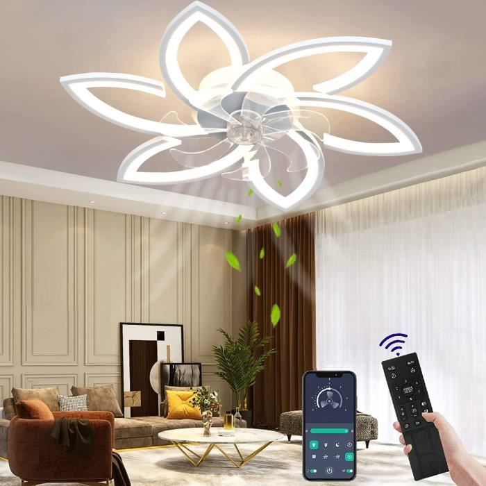 Ventilateur Plafond Silencieux Ventilateur Plafond Avec Lumière LED - Pales Rétractables, Télécommande, Silencieux - 107 Cm Noir Contrôle Télécommande Ventilateur Ventilateur Plafond Silencieux Ventilateur Plafond Avec Lumière LED - Pales Rétractables, Télécommande, Silencieux - 107 Cm Noir Contrôle Télécommande Ventilateur
