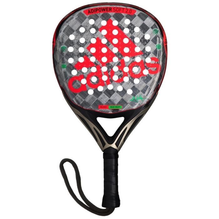 Raquette Adidas Pádel Adipower souple 2.0. PERFORMANCE SOFT caoutchouc EVA. Protectrice. Poids: 370-375grs ..