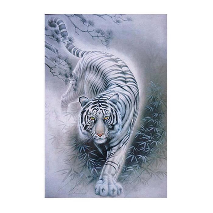 Vivid 1000 PCS De Hard Paper Puzzle éducatif pour enfants, Tiger