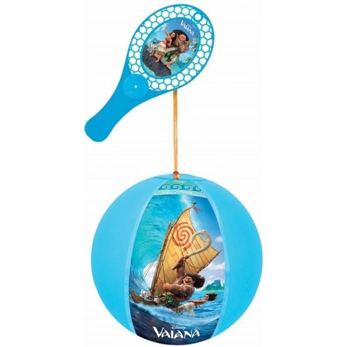 JOUET TAP BALL VAIANA MOANA BALLON 20CM+ RAQUETTE JEU D ENFANT ANNIVERSAIRE