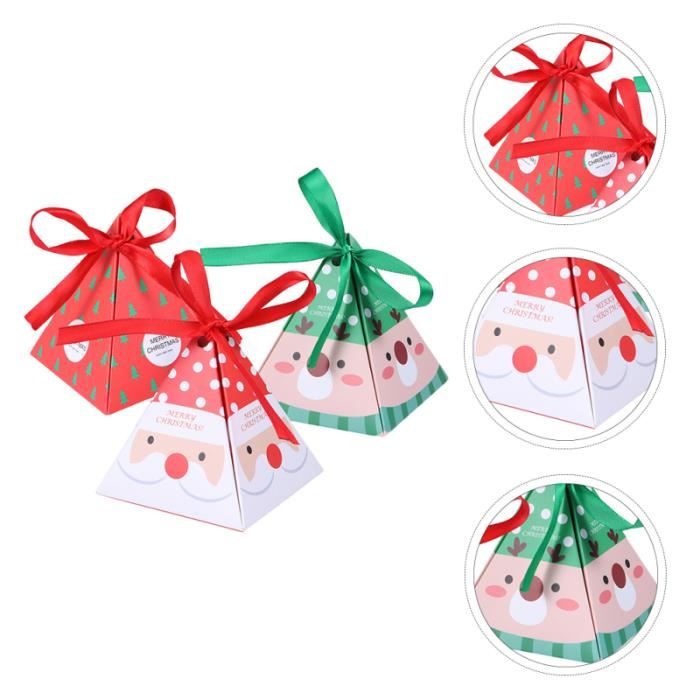 15 pcs Thème de Noël Boîtes de bonbons cadeaux décoratifs de bonbons cremeux confiserie chocolat
