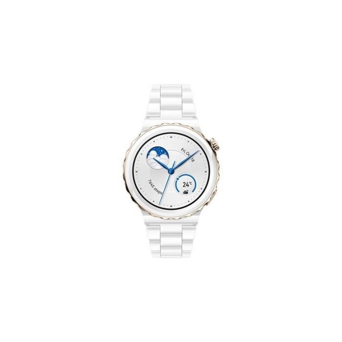 Montre connectée Huawei GT 3 Pro 43mm Elegant Blanc céramique