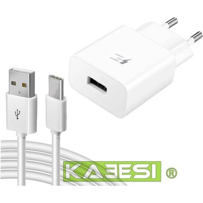 Chargeur Rapide AFC Compatible Blackview P10000 Pro /BV9800 Pro /BV9700 Pro /BV 9600 Pro /BV9500 Pro /BV 6800 + cable USB-C-KAEESI®