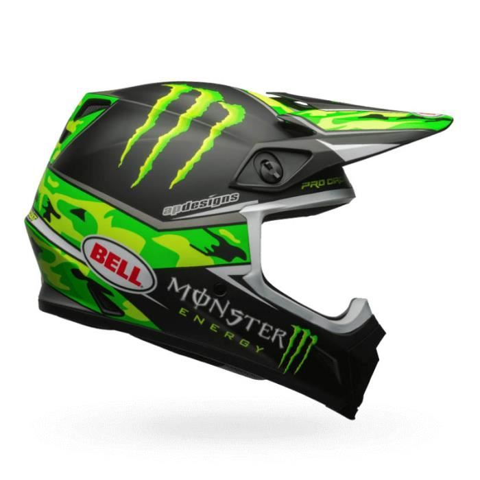 BELL - Casque Moto Cross Mx-9 Mips Team Pro Circuit Monster Energy Camo vert - M