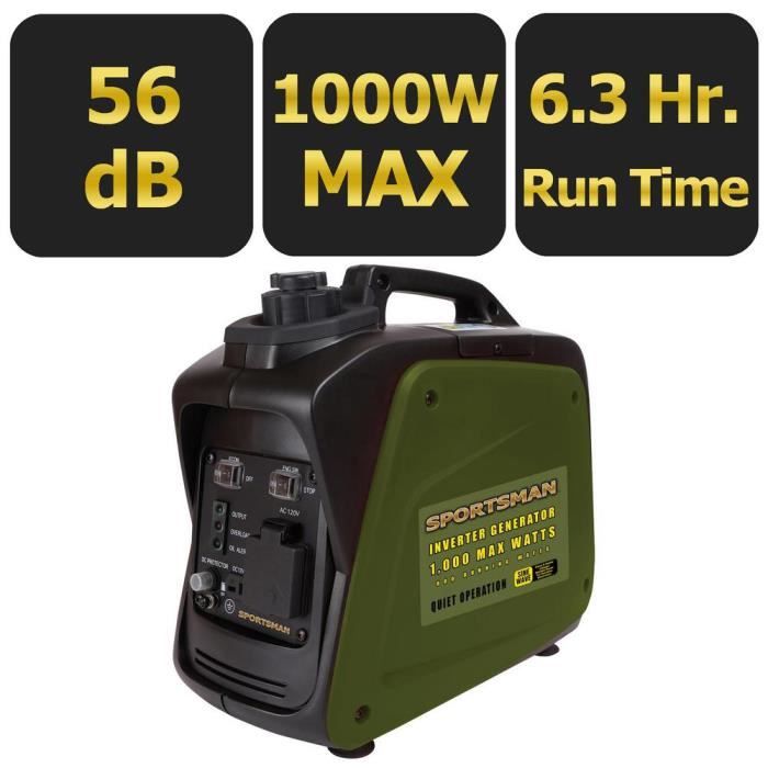 Vtc 1000 Watt Inverter Generator - CARB Approved B87P0 Taille-M