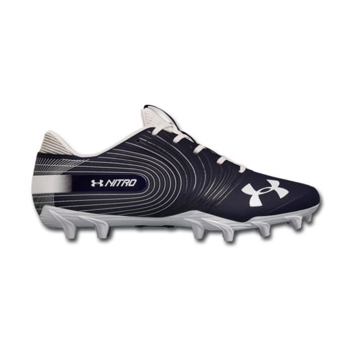 Crampons de Football Americain Under Armour Nitro Select 2018 Low MC Bleu marine