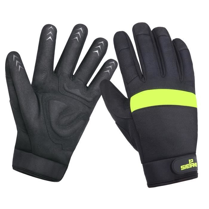 Gants de travail absorbant les chocs et antidérapants, respirants et doux, pour chantier ski, course et conduite etc