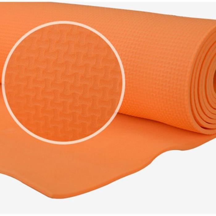 Tapis de yoga en caoutchouc 173*60*0.4cm - Orange