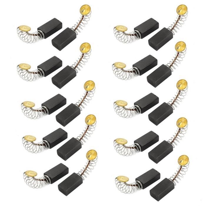 sourcingmap/® 10 Pi/èces Rechange Moteur Perceuse 13mm x 6mm x 7mm brosses carbone