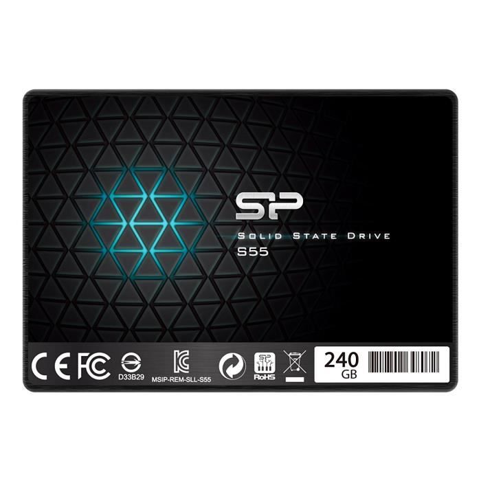 SSD Disque Dur Interne 240Go 2.5-, SATA III, lecture jusqu'a 560 Mo/s , Technologie 3D Nand Flash - Silicon Power