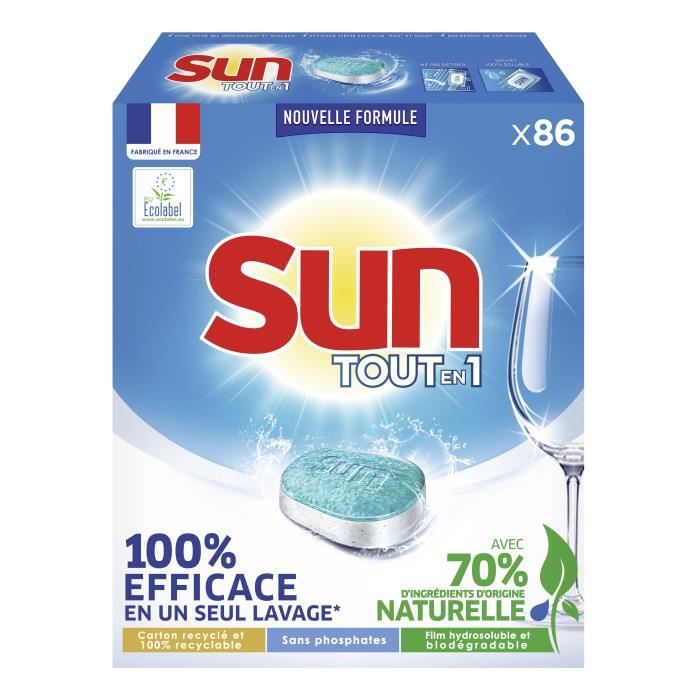 SUN Tablettes lave-vaisselle Tout en 1 Standard x86