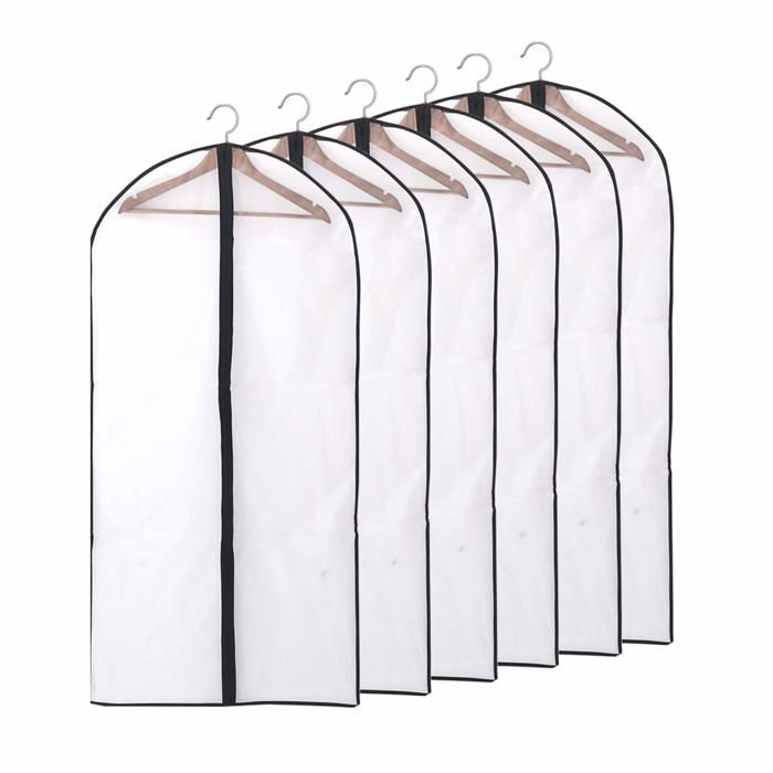 Housse De Protection Pour Vêtements Suspendus - 110x60cm - Anti-poussière Et Respirante - Pour Costumes, Robes Et Manteaux