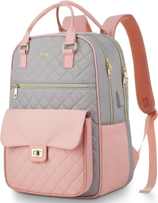 Sac A Dos Ordinateur Femme Sac à Dos Pour Ordinateur Portable De 15,6", Sac D'école, Sac à Dos D'université, Sac à Dos De Voyage, Grand Sac à Dos Pour Adolescentes, Filles, Femmes