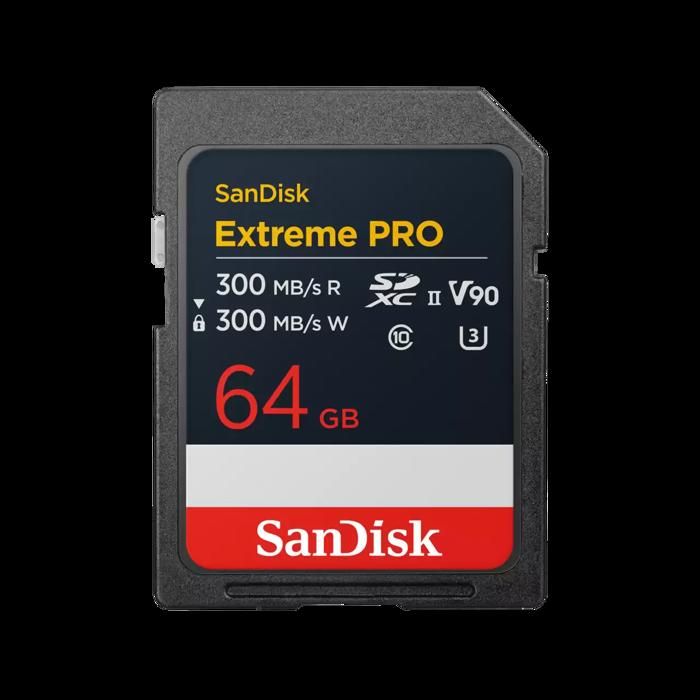 Carte Mémoire SD SanDisk Extreme PRO SDXC UHS II jusqu'à 300MB/ V90 8K 4K UHD SD carte mémoire flash haute vitesse - vue 2