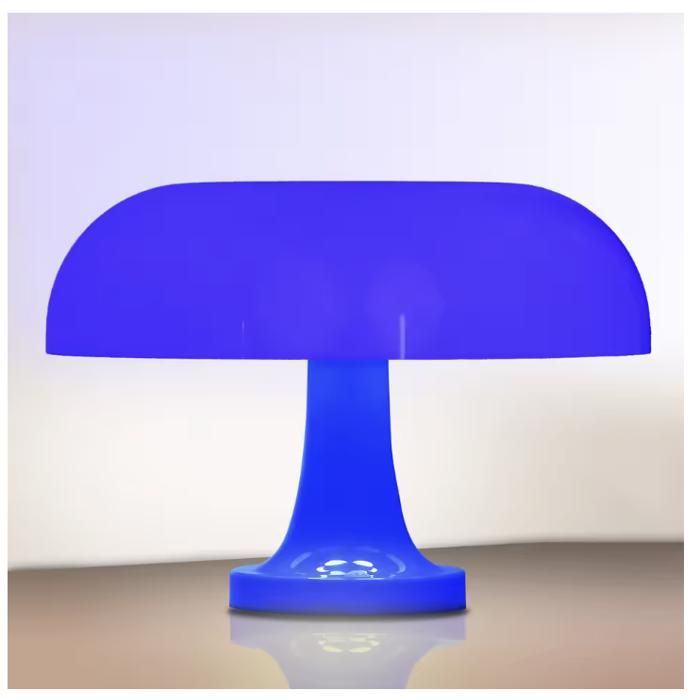 Lampe design bleue rechargeable USB-C 28 cm – 3 températures de couleur et 10 niveaux de luminosité – LED moderne