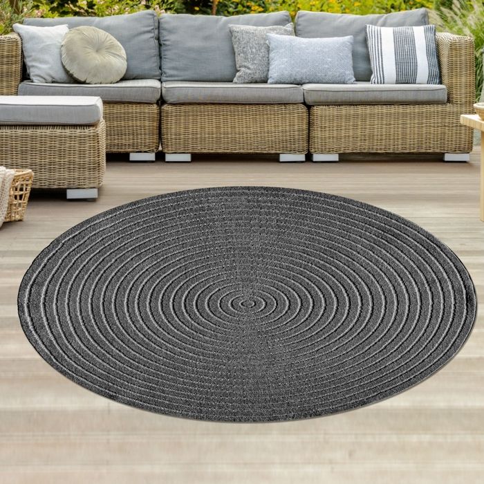 Tapis Rond Extérieur Résistant à La Pluie