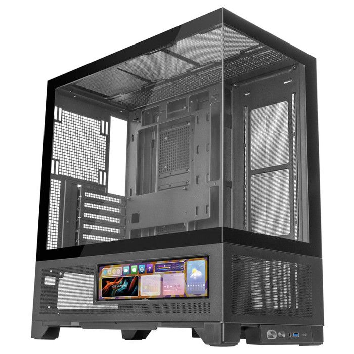 Boîtier Gaming - MARS GAMING - MC-LCDX - Écran IPS 916 - Verre Trempé - Refroidissement Liquide 360 mm