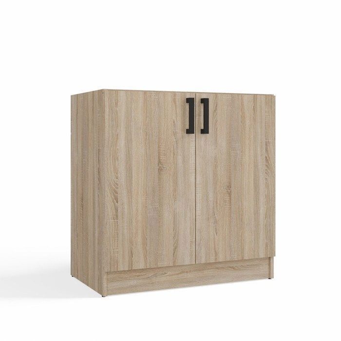 Katia d-80 - meuble bas de cuisine - 80x82x455 cm - chêne sonoma