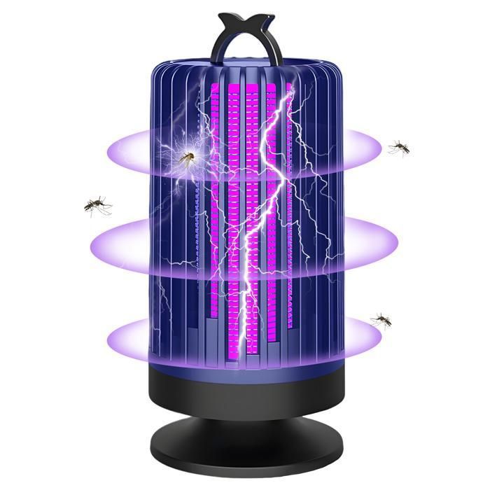 Lampe Anti Moustique Électrique 3000V Piege à Mouche Puissante Protection Contre Les Moucherons Mosquito pour Intérieur et Extérieur