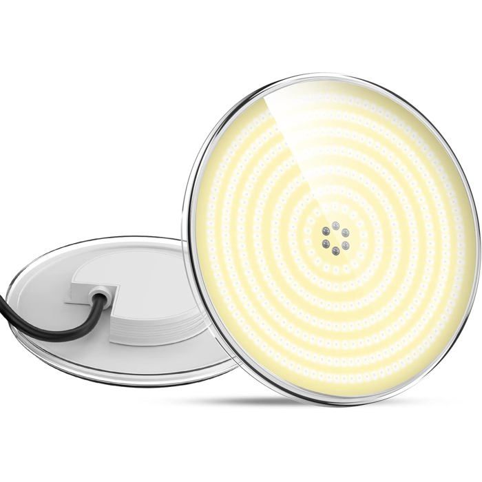 Projecteur LED piscine rempli de résine -Encastré PAR56 35W (équivalent halogène 300W) -2800lm angle 140° IP68 12V AC/DC 3000K