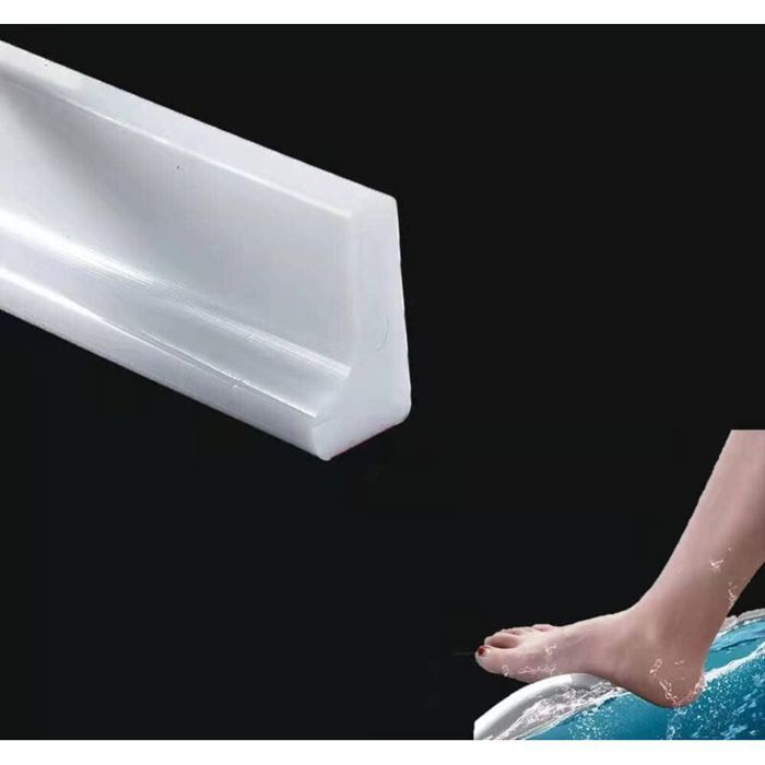 Barrière deau en silicone pour seuil de douche de 2 m/78 pouces barrière deau pour sol de pièce humide barrage deau de salle