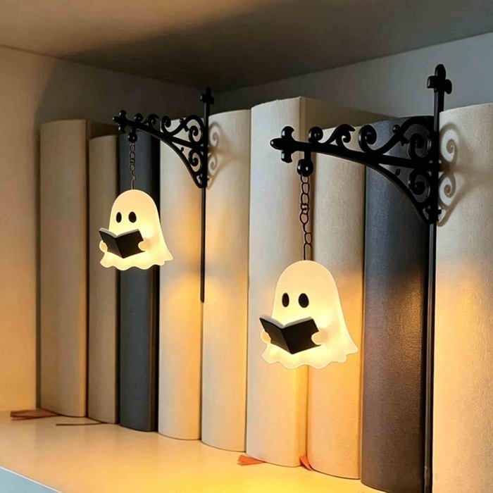 Lanterne Fantôme Suspendue Pour Étagère À Livres Lampe Livre Lecture Étagère À Livres Décorative Bibliothèque Lampe Pour Livre