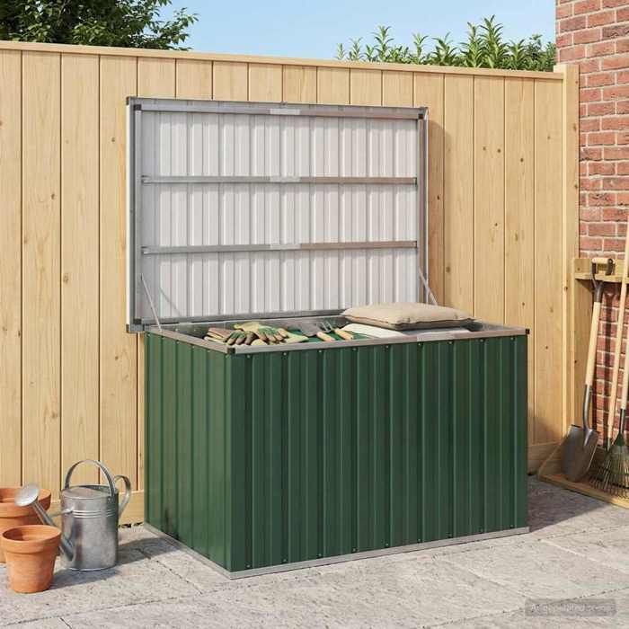 Vert Coffre de rangement de jardin Vert 109x67x65 cm - Meuble de balcon LV59519