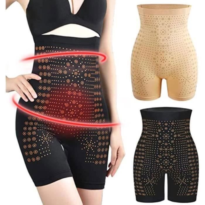 Culotte Amincissante Femme - SHORT DE SUDATION - Taille Haute - 2 Pièces - Micronylon - Confort Optimal Or