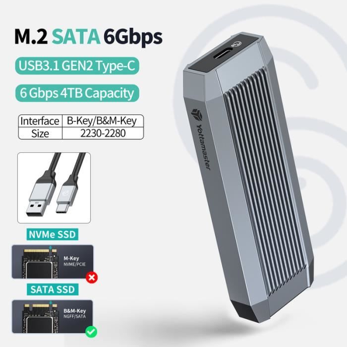 Station D'accueil Disque Dur Pour Mac Mini M4 - 2 Baies SATA + 1 Slot NVMe, Max 56 To - 10 Gbps, RAID, Lecteur De Cartes