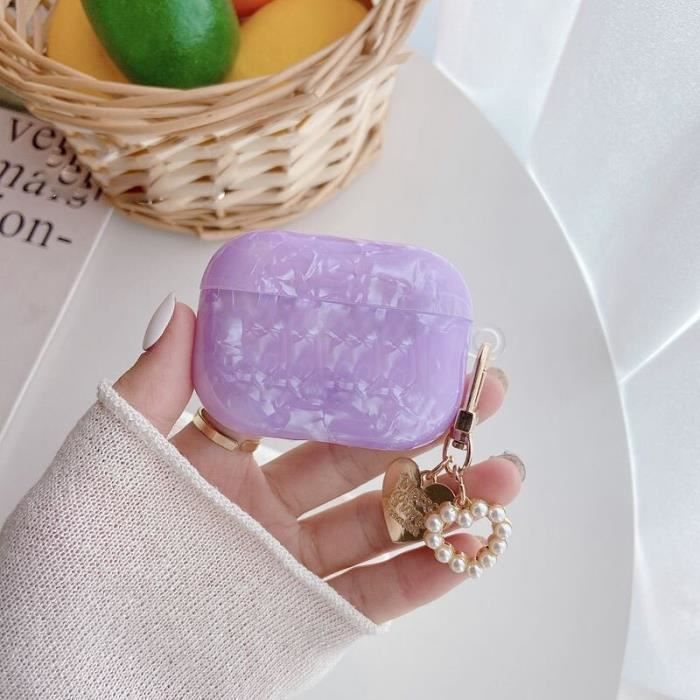 Coque Pour AirPods Pro 3 (2025) - Motif Cerise Et Nœud, TPU Résistant Aux Chocs, Avec Anneau, Protection Complète, Cadeau Femme