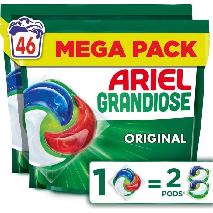 140 doses de lessive liquide Ariel 3 en 1 pods - Outspot