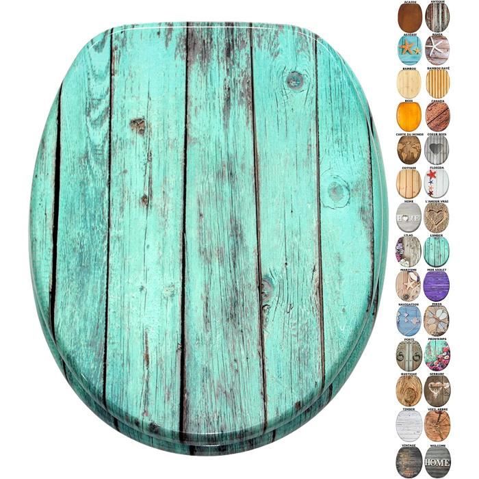 Abattant Wc Épais Antibactérien Avec Couvercle Antibactérien Pour