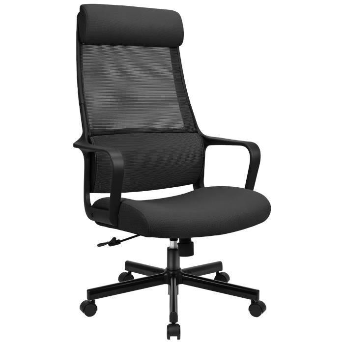 MELOKEA Chaise de bureau ergonomique avec repose-pieds et fonction  allongée, avec appui-tête et accoudoirs 4D, fauteuil de bureau avec  fonction bascule, jusqu'à 150 kg : : Cuisine et Maison