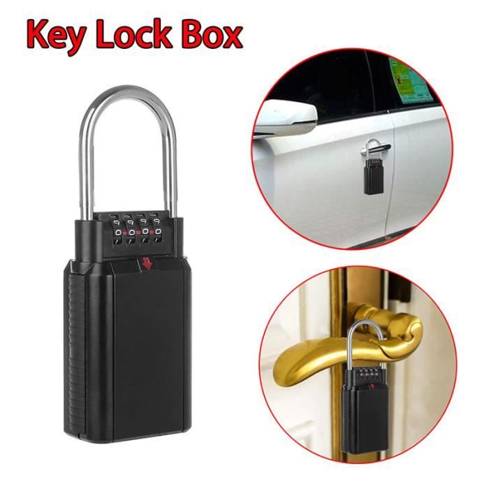CABINET - KEY BOX 2pcs Key Lock Box 4 chiffres Security Storage Ver