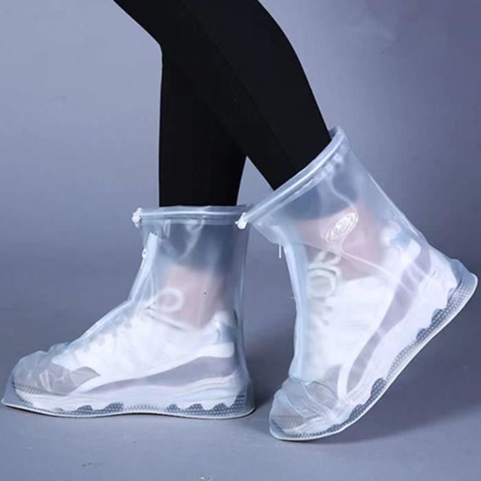 Blanc L - Couvre-chaussures de moto imperméables et réutilisables, Bottes  de pluie et de neige, Couvre-bottes - Cdiscount