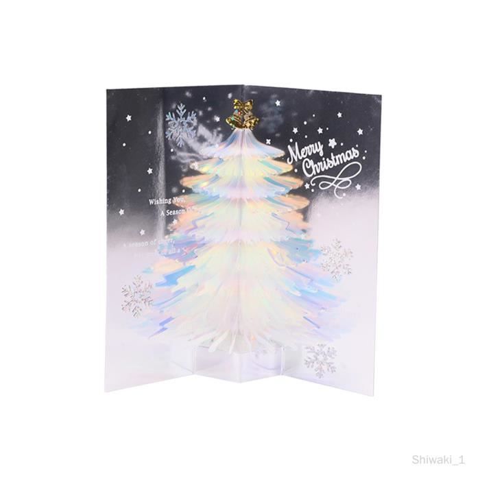 Cartes De Vœux De Noël Avec Enveloppes – Kit De 20 Cartes Pliables à Sapin, Autocollants Dorés Inclus