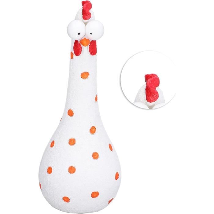 Décor De Jardin Poule Acrylique 2D - Statue Réaliste Pour Extérieur - Cadeau Jardinage