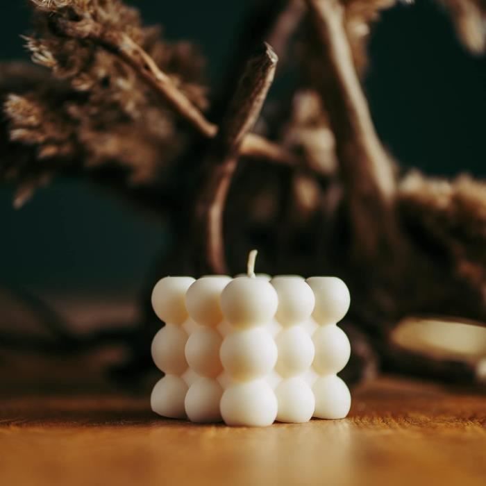 Bougie naturelle et artisanale Rinette - cire de colza