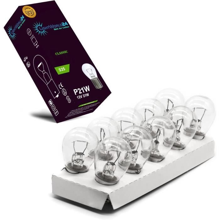 10 Lampadine P21W 24V BA15s - Per Fari Auto, Frecce E Luci Retro - Compatibili Con Camion E Trattori - Foto 5