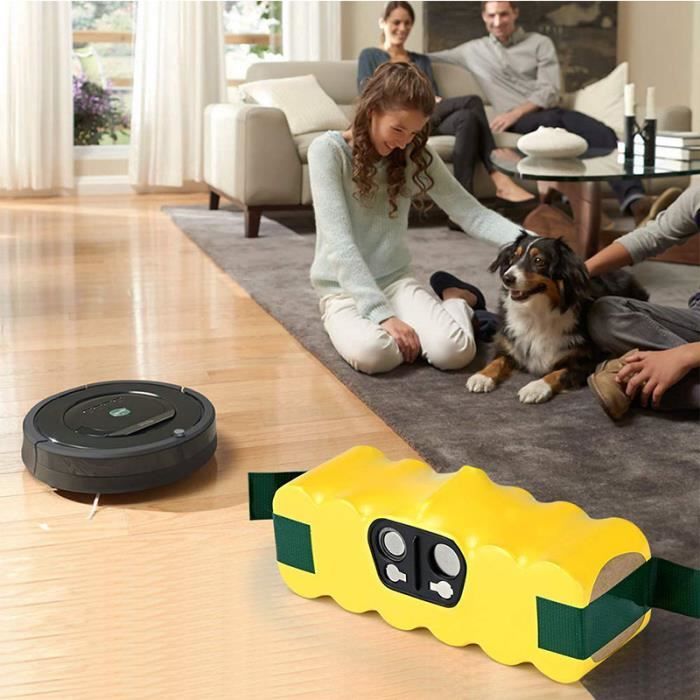 Accessoire iRobot Roomba - Batterie Ni-MH de durée de vie ultra longue -  3500mAh 14.4V, pour Aspirateur iRobot Roomba 500/600/700/80 - Cdiscount  Bricolage