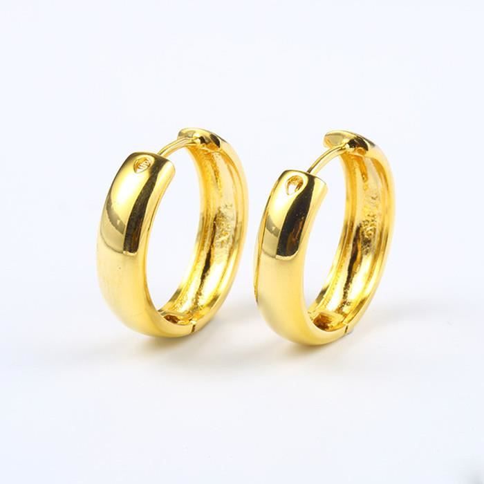 Boucle d'Oreille Femme Or Jaune 18 Carats - Achat / Vente boucle d'oreille  Boucle d'Oreille Femme Or J Femme Adulte Or jaune Doré 