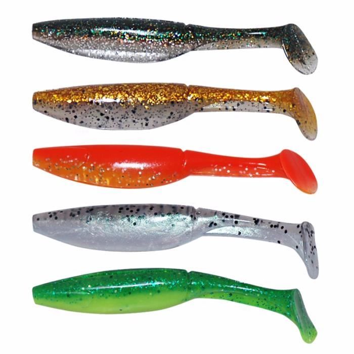 Leurre Souple Pour Pêche - Brochet, Perche - 7,6 Cm / 15,5 G - Appât Paddle Caoutchouc Réaliste