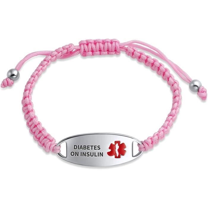 Identification gravable personnalisable Alerte médicale ID Bracelet de