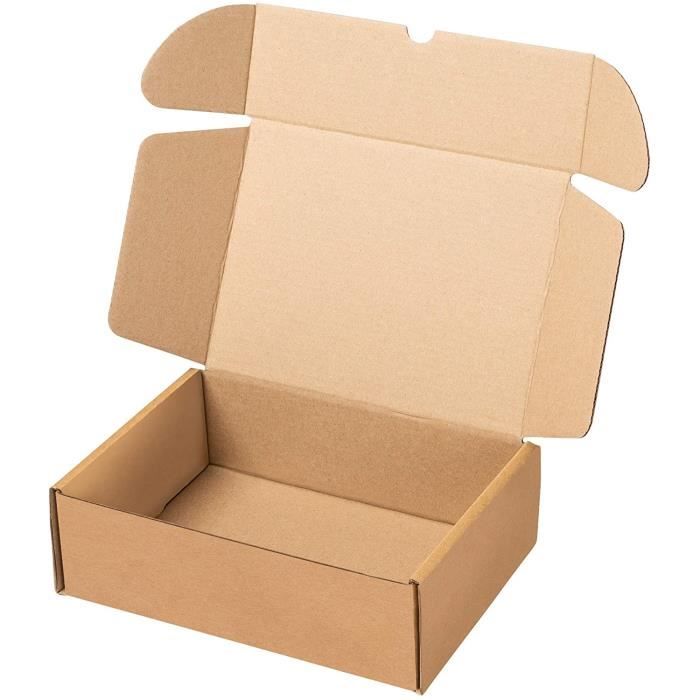 Packer Pro Lot de 25 boîtes d'expédition automatiques en carton Kraft